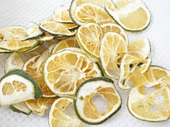 3.輪切りにし、乾燥させます